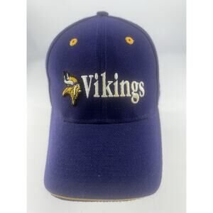 MENS TEAM NFL MINNESOTA VIKINGS CAP HAT ONE SIZE EMBROIDERED PURPLE